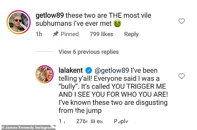 称重:Lala Kent 品牌 Sandoval 和 Leviss 在评论中'恶心'