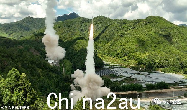 分类地图显示,如果从中国南海的基地发射,中国的陆基导弹可以击中澳大利亚大部分地区的目标