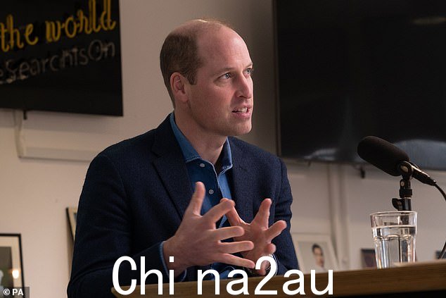 威廉王子已经承认,他已故的母亲会对英国在解决无家可归问题方面仍无进展感到'失望'