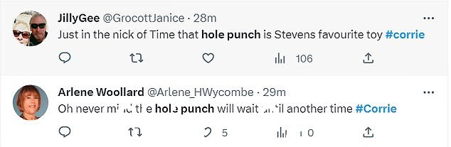 'He loves a hold punch': 粉丝们很快开玩笑说'打孔器是 Steven 最喜欢的玩具'