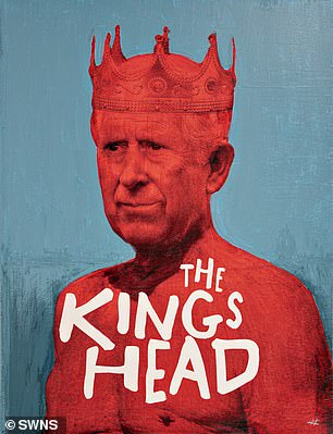新标志:Heath Kane 为 The Kings Head 绘制了全新的 HRH King Charles 肖像