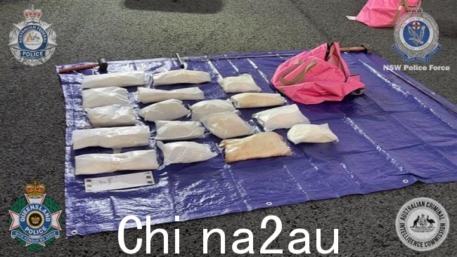 从飞机上查获了大约 52 公斤冰毒。图片:法新社。