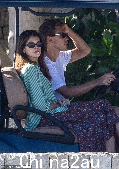Having fun: Despite the devastating loss following a successful award show circuit, the Once Upon a Time in Hollywood star, 31, looked happier than ever as he enjoyed a romantic getaway to Cabo San Lucas with his model girlfriend Kaia Gerber