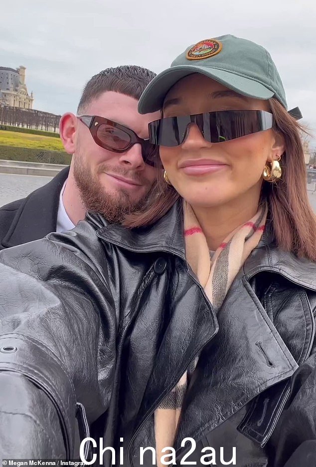 '4eva':梅根·麦肯纳 (Megan Mckenna) 看起来完全迷上了足球运动员男友奥利弗·伯克 (Oliver Burke),因为她分享了这对夫妇周三浪漫的巴黎之旅的甜蜜蒙太奇