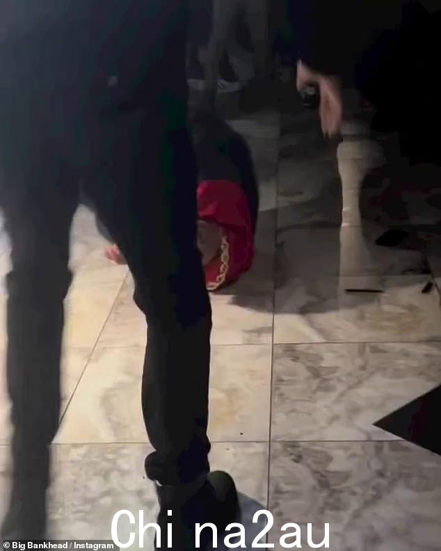 糟糕:最终动物的后腿发力导致 CeeLo 掉到地上