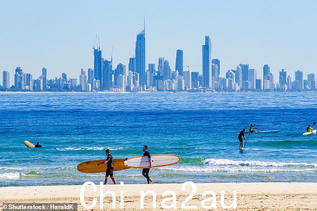 黄金海岸对租户来说也变得更加昂贵。在冲浪者天堂(从 Currumbin Alley 海滩看),租金从 1,045 美元上涨 41.1% 或 430 美元至 1,475 美元