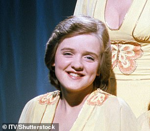 Pop princess: Pictured in 1974