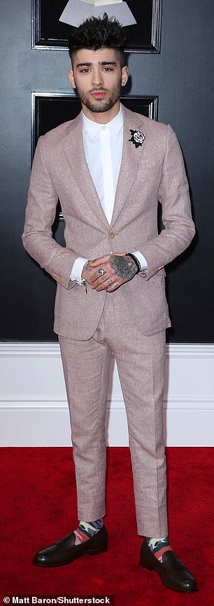 Zayn 在 2018 年第 60 届格莱美颁奖典礼上的照片