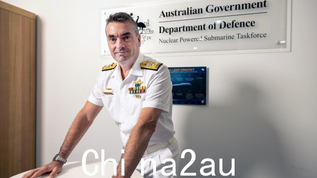 AUKUS 首席副海军上将乔纳森·米德承认并非所有澳大利亚的核动力潜艇都可以立即部署,但坚称它们将在开发时采用“新技术”。图片:NCA NewsWire/Gary Ramage