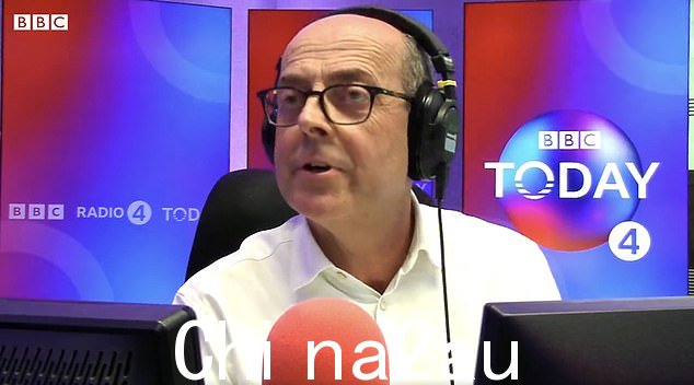采访者 Nick Robinson(如图)没有向 Chalke 先生询问广播声明的来源