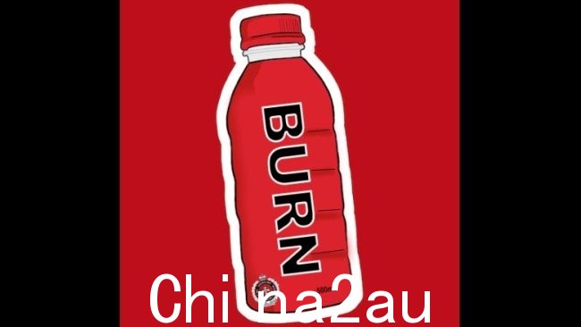 “昆士兰消防和紧急服务部门推出了新的水合饮料“BURN”作为愚人节恶作剧。图片:QFES,Facebook。"