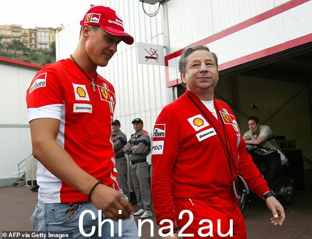 Jean Todt,对,在法拉利期间与 Michael Schumacher 成为密友