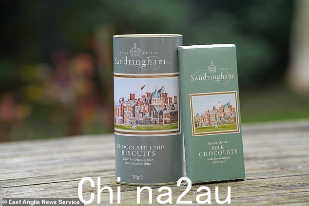 所有产品背面都有一条信息,声明:'自 1862 年以来,桑德灵厄姆一直是英国君主喜爱的乡村度假胜地和私人住宅'