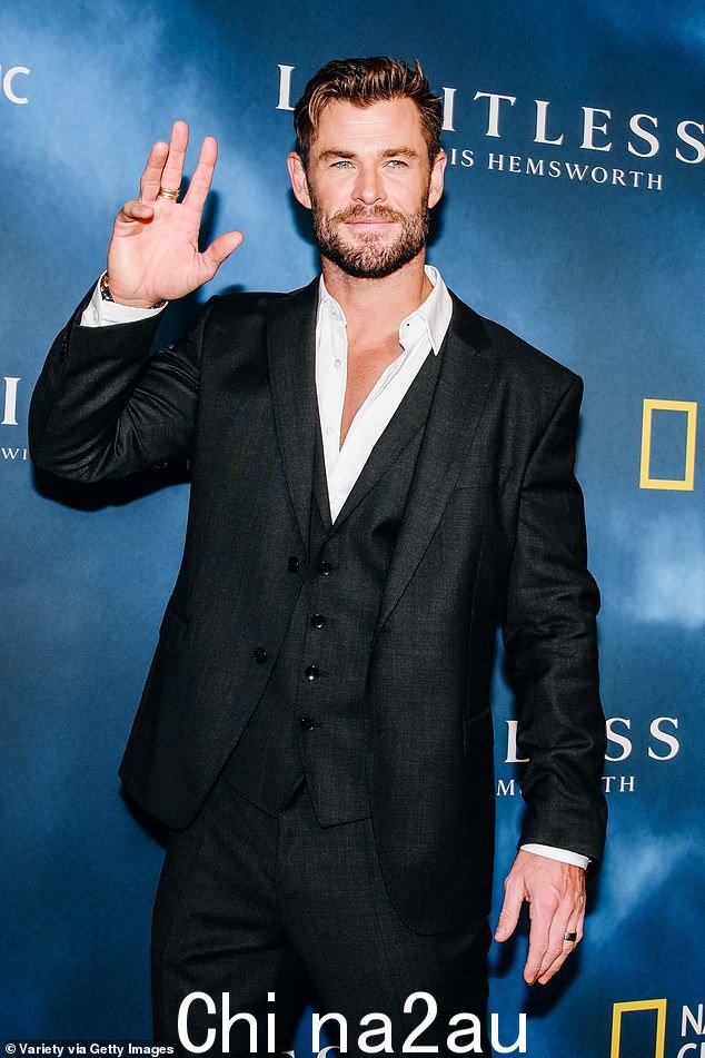 支持:Chris Hemsworth 声称在发现自己有阿尔茨海默病的遗传倾向后,他正在减少扮演的角色后,得到了粉丝的大力支持