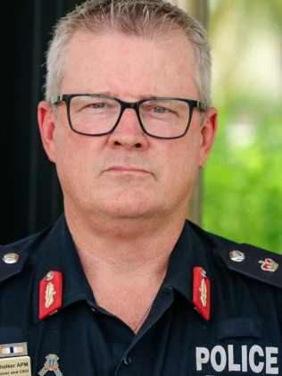 北领地警察局长 Jamie Chalker。图片:Glenn Campbell