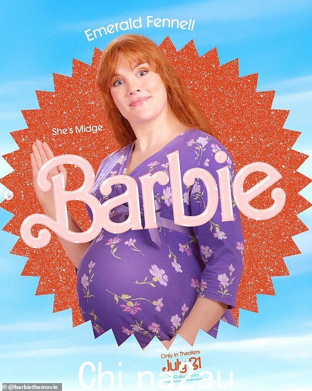 BFF:Emerald Fennell 将与 Midge 较量,Midge 是一个有争议的 Mattel 娃娃,作为芭比娃娃最好的朋友销售,但已怀孕