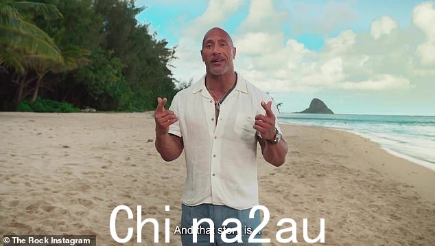毛伊岛:50 岁的道恩·强森 (Dwayne Johnson) 周一在 2023 年迪士尼年度股东大会网络直播中热情洋溢地宣布了他心目中的一个项目
