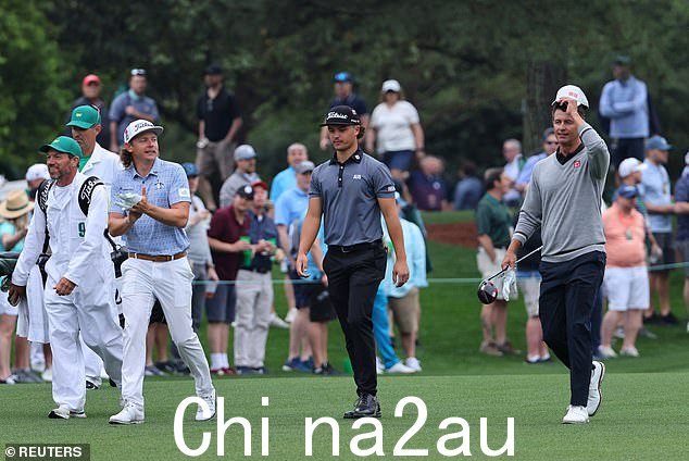 这位年轻人在周二与澳大利亚人 Mini Woo Lee 和 Jason Day 以及第二天与 Cam Smith 和 Adam Scott 的首轮比赛中取得了良好的领先优势