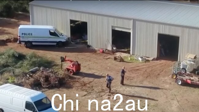 警方在高勒以南的 Kudla 寻找失踪人员 Steven Murphy 的一处房产时找到了一具人体。图片:7 NEWS