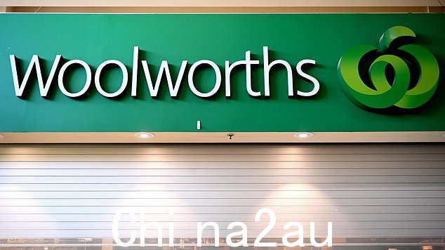 悉尼,澳大利亚 - NewsWire 照片,2022 年 4 月 17 日:Woolworths 超市。图片:NCA NewsWire / Jeremy Piper