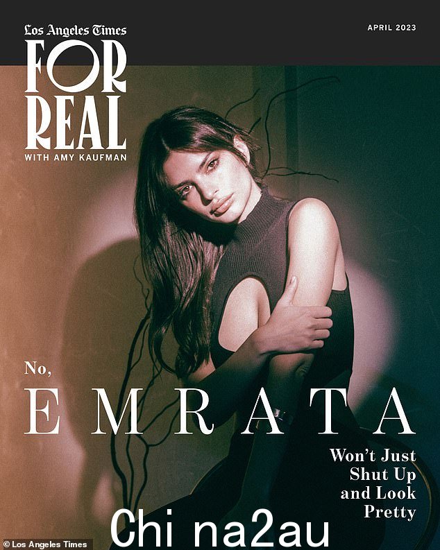 哇因素:这位 31 岁的模特在周四发布的洛杉矶时报专栏 For Real With Amy Kaufman 的专题中谈到与 29 岁的浪荡子约会