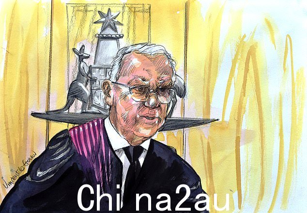 法官安东尼·凯利(上图)准许德约科维奇周日离开卡尔顿公园酒店,但该命令从周一中午才公开