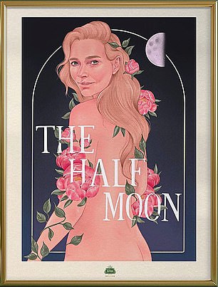 Jodie Kidd 在她西萨塞克斯酒吧 The Half Moon 的标志上的画作
