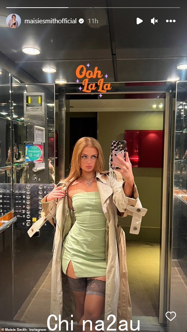 看起来不错:Maisie Smith 在周六分享她下一个假期从巴黎拍摄的照片时气温飙升