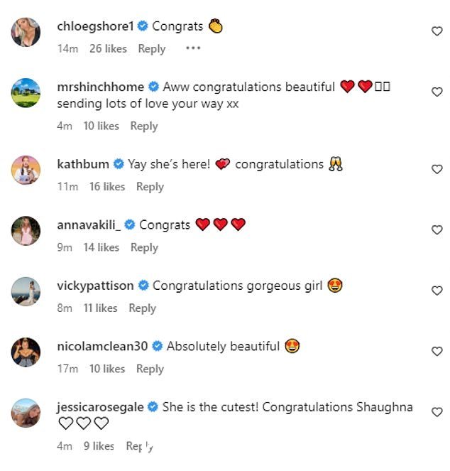 好消息:许多名人都表示祝贺,包括 Mrs Hinch、Chloe Ferry 和 Vicky Pattison