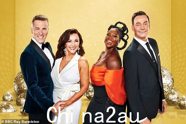 阵容:Shirley Ballas(左中)、Craig Revel Horwood(右)、Motsi Mabuse(右中)和 Anton Du Beke(左)据称希望加薪 11%