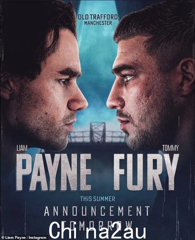 面对面:Liam 在戏弄即将与 Tommy Fury 进行的一场战斗后让他的粉丝感到困惑