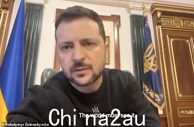 总统 Volodymyr Zelensky 对声称显示一名俄罗斯士兵用刀斩首被俘的乌克兰战俘的令人作呕的视频作出反应