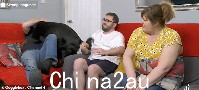 好笑:在周五的剧集中,Gogglebox 的粉丝们目瞪口呆,因为马龙家族的狗戴夫在他们的客厅里造成了混乱
