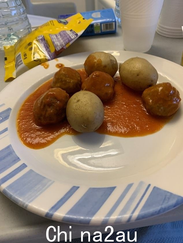 本月早些时候,他们还享用了一顿由三个小土豆和三个番茄酱肉丸组成的晚餐。 “他们不提供匹配的电源和电源,”患者质疑道。 '谁有新土豆肉丸?'