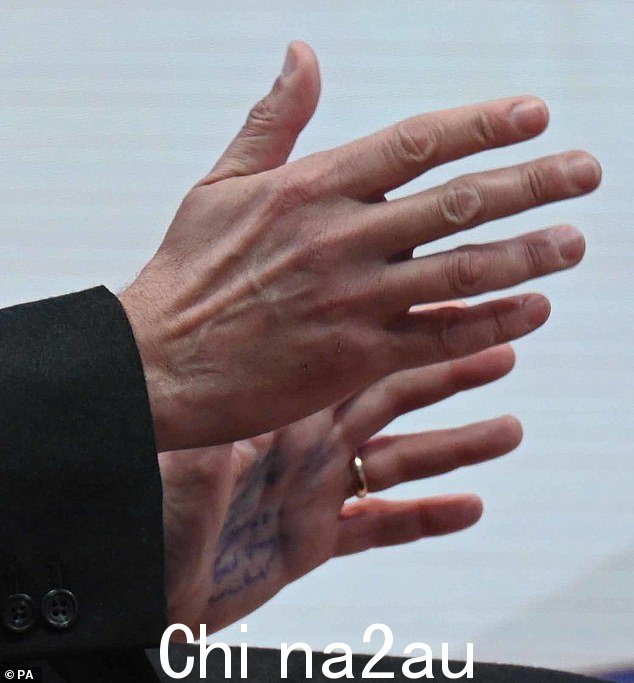 线条似乎被严重弄脏了 - 但幸运的是,Hands 先生似乎无需参考它们就完成了讨论