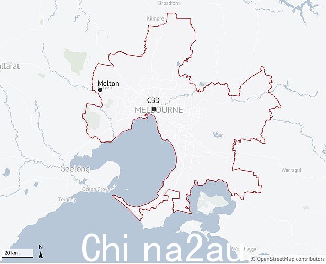 墨尔本的重要城市边界现已扩展到包括 Melton(如图)