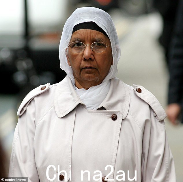 Bachan Kaur Athwal,现年 86 岁,(摄于 2007 年)当年因得知 27 岁的 Surjit Athwal 有外遇并想与她离婚后下令谋杀她而入狱son