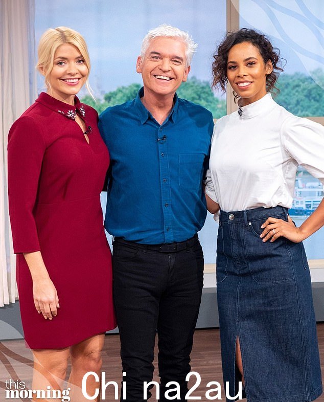 Rochelle Humes 将用 Phillip Schofield 取代 Holly Willoughby 在 This Morning 的沙发上,Phillip Schofield 在他的兄弟被判虐待儿童罪后于今天重返工作岗位