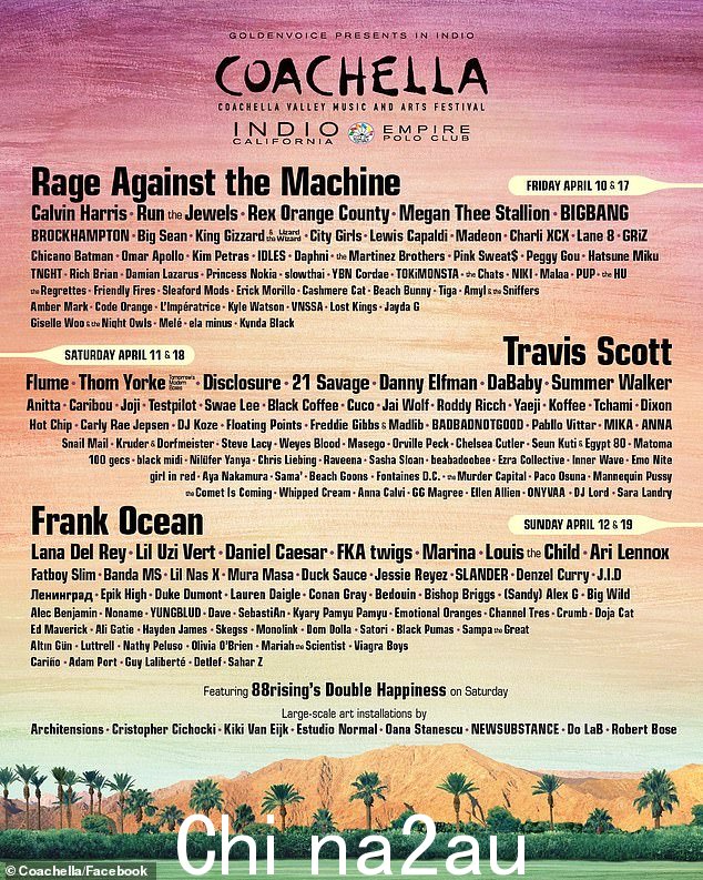 最后但并非最不重要:Frank 以他的 set 结束了 Coachella 的第一个周末