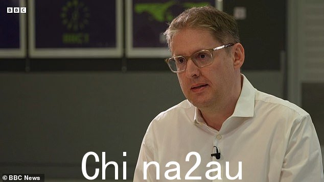 Danker 先生在接受 BBC 采访时。在 CBI 解雇他并停职其他三名员工后,警方正在调查,声称他的行为“达不到”对他的预期