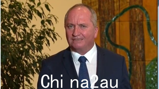 Barnaby Joyce 表示,当他第一次听到 Mark McGowan 呼吁组建国家内阁的评论时,他表示难以置信在中国举办。图片:已提供