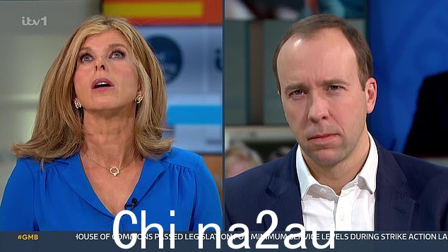 Kate Garraway 今天在专线小巴上就大流行病对 Matt Hancock 进行质询时泪流满面