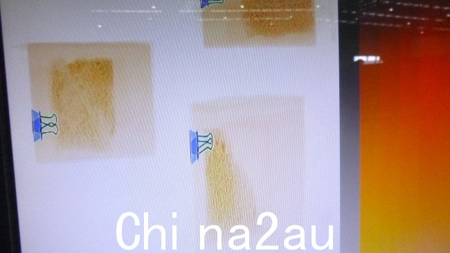 澳大利亚边防部队官员在两批货物中发现了将近 300 克装在密封塑料袋中的结晶甲基苯丙胺。图片:法新社。