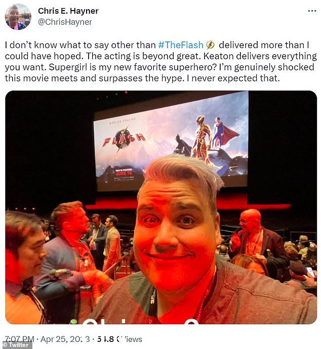 Chris:Gamespot 的 Chris Hayner 补充道,'除了#TheFlash 提供的内容超出我的希望之外,我不知道该说些什么。表演非常棒。基顿提供您想要的一切。女超人是我最喜欢的超级英雄?我真的很震惊这部电影达到并超越了炒作。我从没想过'
