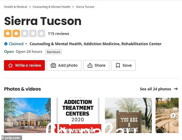 哎呀!然而,Sierra Tucson 显然并不适合所有人,因为它在 Yelp 上的两星评级令人沮丧(在 115 条评论中)