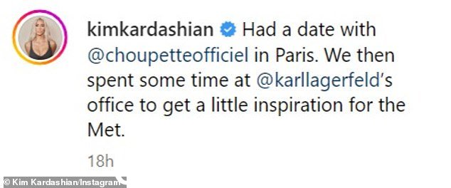 摆个姿势:金·卡戴珊 (Kim Kardashian) 正在取笑粉丝们关于她即将于 5 月 1 日星期一举行的 Met Gala 的造型