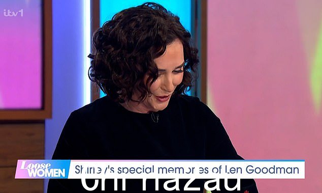 心碎:这是在 Shirley 回忆起她与 Len Goodman 分享的最后一个拥抱后忍住眼泪