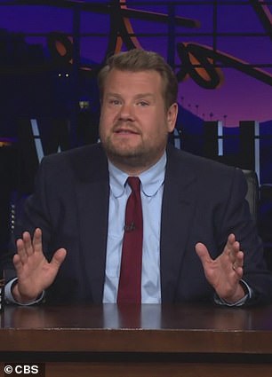 主持人:本周这位电视名人结束了他在美国深夜电视节目 The Late Late Show(如图)连续八年的演出