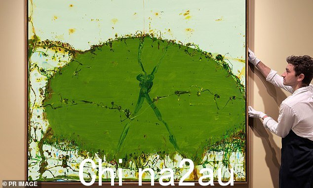 约翰·奥尔森的《池塘边的生活》周二在悉尼的一场拍卖会上以 312,500 美元的价格售出
