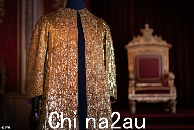 Supertunica(如图)由金布制成,是一件非常重的衣服,重约 2kg